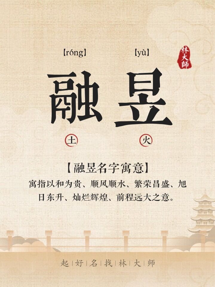 融昱名字寓意解释